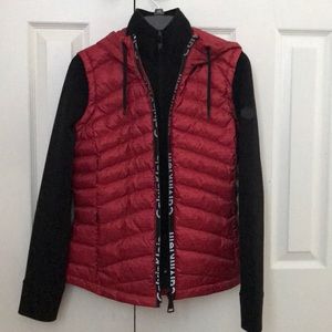 Calvin Klein Black and Red Jacket/winter coat